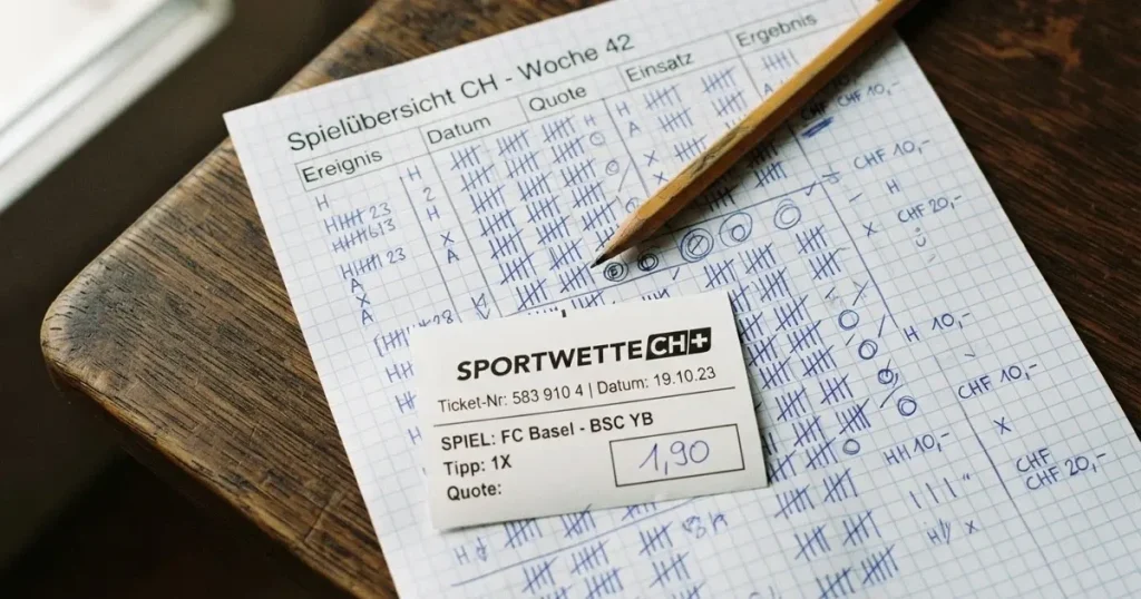 Ein Taschenrechner und ein Bleistift liegen auf kariertem Papier, auf dem nur handgezeichnete Striche und Kreise zu sehen sind.